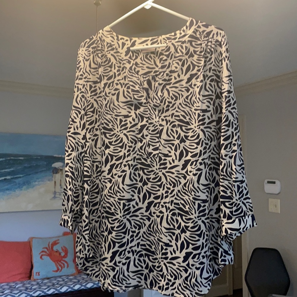Ellie Kai silk tunic top.
